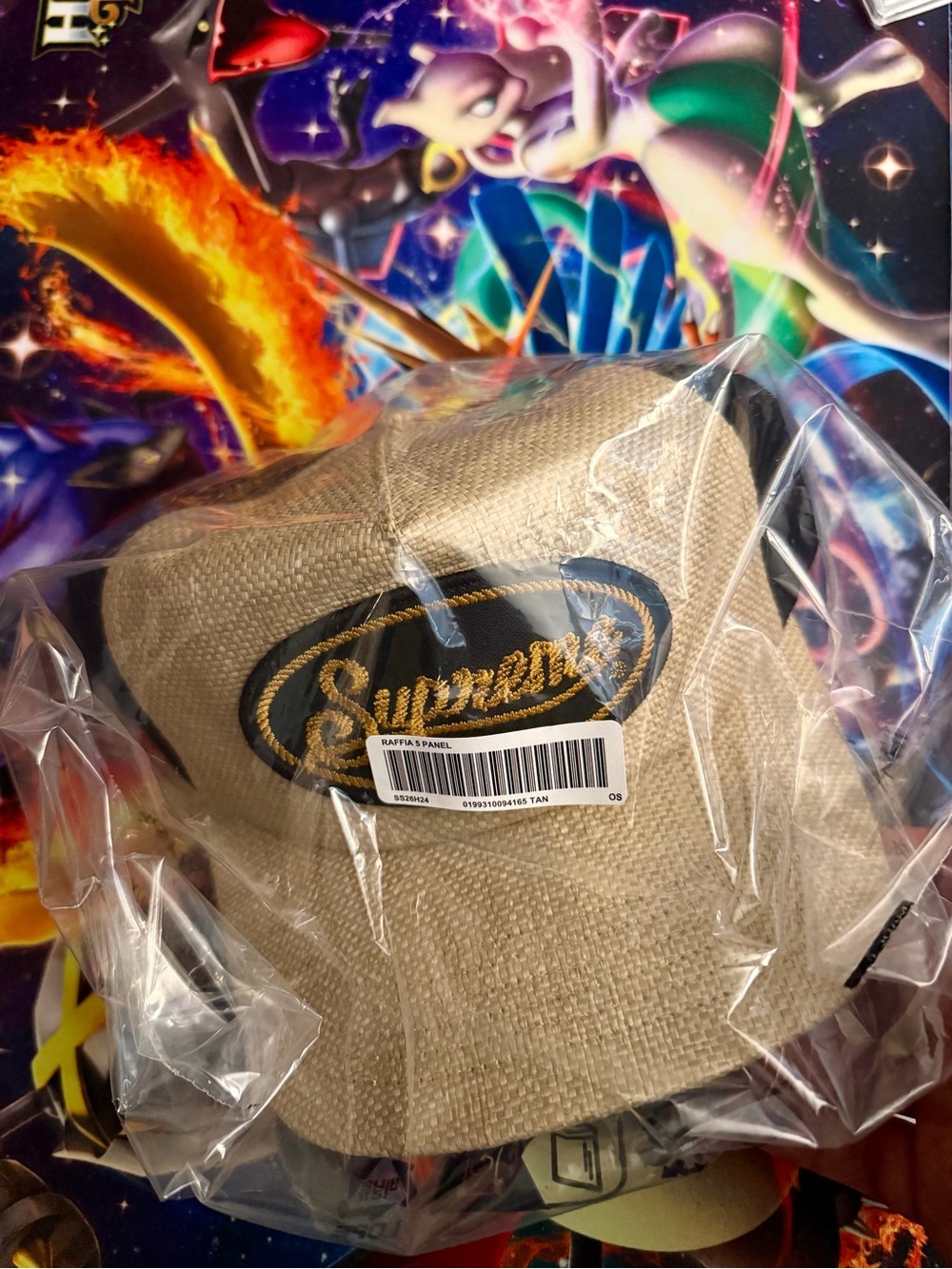 Supreme Raffia 5 Panel Hat Tan